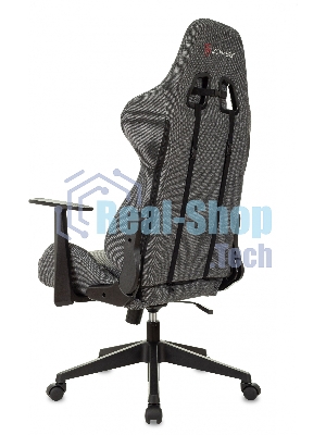 Кресло Zombie Neo 3C1 серый, экокожа, 120 кг, механизм качания