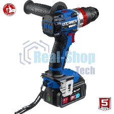 Дрель-шуруповерт Зубр DBS-201-42, 20В, 2 АКБ, Ударная, Кейс