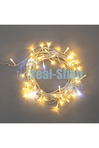 Гирлянда Neon-night Нить 20м, с эффектом мерцания, прозрачный провод, IP44, 230В, диоды ТЕПЛЫЕ БЕЛЫЕ, 150 LED