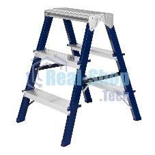 Стремянка двусторонняя Сибртех 3ст стальная