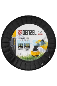 Леска для триммера Denzel EXTRA CORD двухкомпонентная круглая, 2,7 мм х 151 м, на DIN катушке