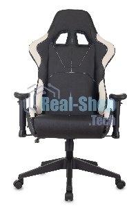 Кресло игровое Бюрократ VIKING 5 AERO WHITE черный/белый искусственная кожа