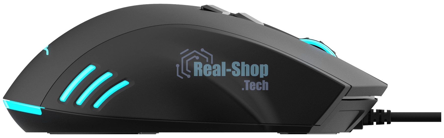 Мышь проводная Acer OMW150 черный, 4800 dpi, USB, кнопки - 8