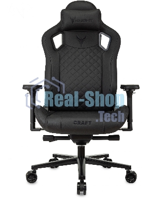 Кресло Knight Craft черный, экокожа, 120 кг, механизм качания