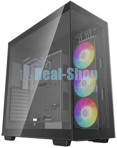 Компьютерный корпус Deepcool CH780 черный (ATX, без БП, ARGb, 4xUSB3.2 Type-A + USB3.2 Type-C) (R-CH780-BKADE41-G-1) MidiTower