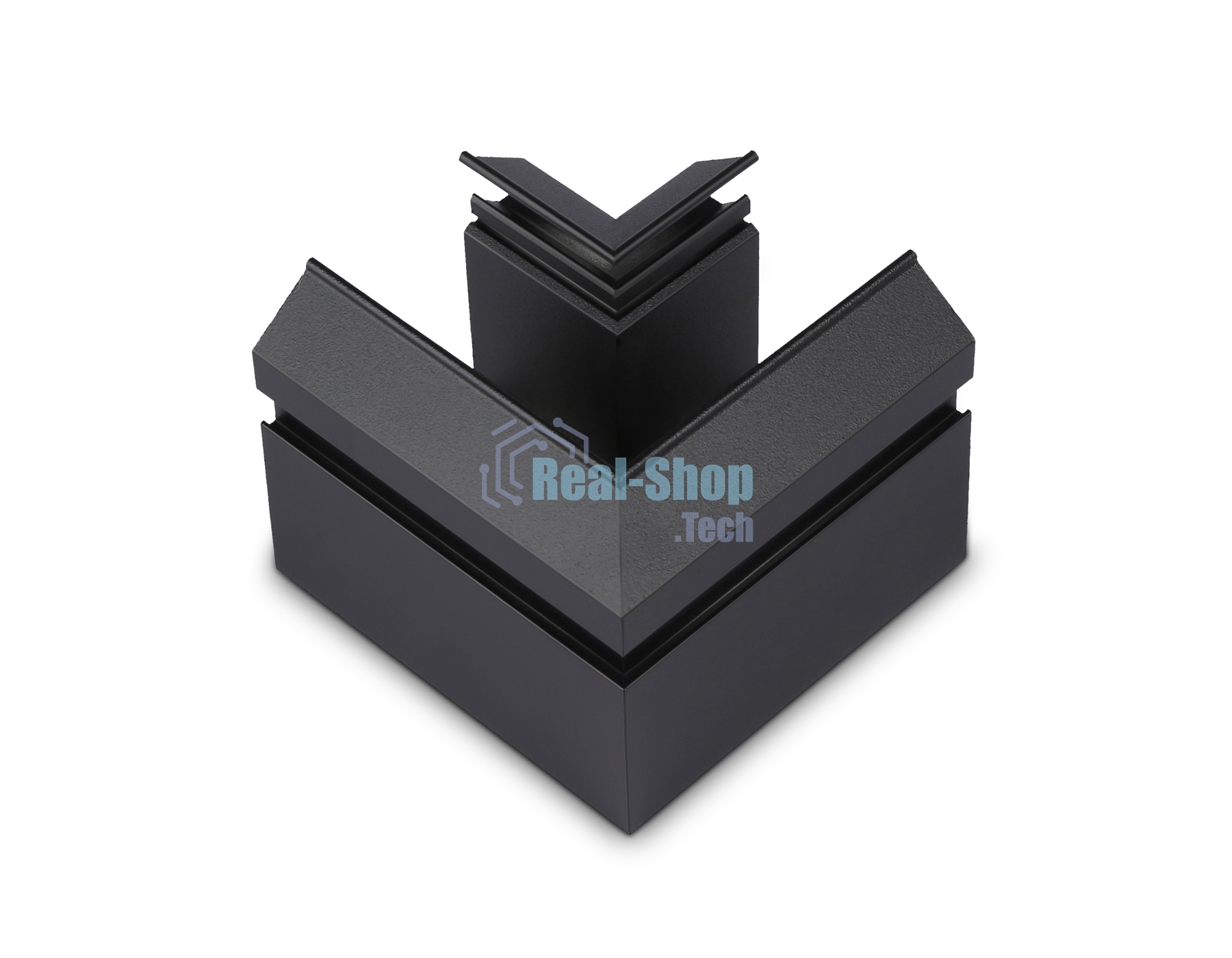 Коннектор угловой для корпуса в натяжной потолок Magnetic 220V 100*100*61 GL1043 BK черный (соединители в комплекте)