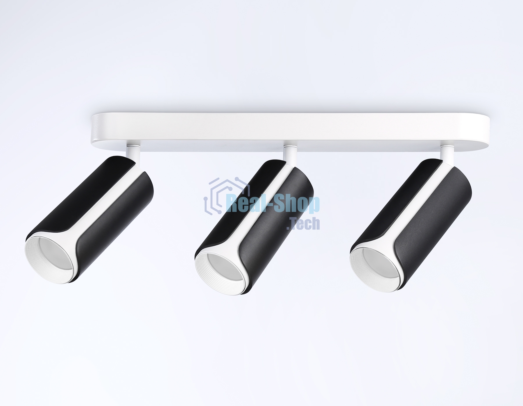 Светильник Ambrella light TN51605/3 BK/WH черный/белый GU10/3 380*60*195