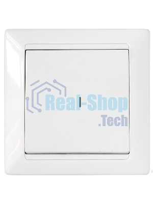 Выключатель Bylectrica Выкл. 1-кл. СУ с подсветкой серия СТИЛЬ, белый (С110-813)
