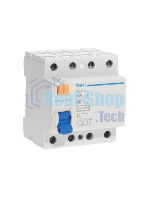 Выключатель дифференциального тока CHINT (УЗО) NL1-63 6kA 4P 25A 30mA тип AC