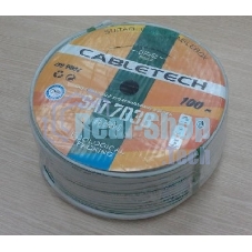 Кабель коаксиальный PROconnect SAT 703 B, Cu/Al/Cu, 64%, 75 Ом, бухта 100 м, белый