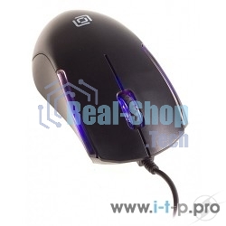 Мышь проводная Oklick 245M черный, 1000 dpi, USB, кнопки - 3