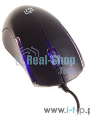 Мышь проводная Oklick 245M черный, 1000 dpi, USB, кнопки - 3