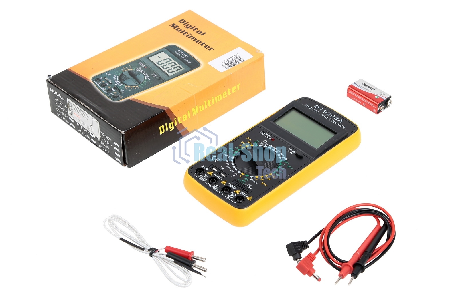 Инструменты Ресанта DT 9208A Мультиметр 61/10/507 3,5 разр ж/к дисплей, 32 режимов, температура