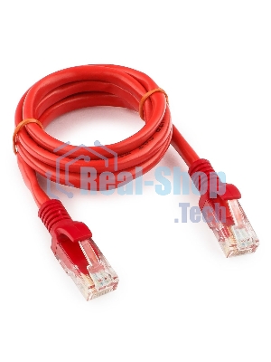 Патч-корд UTP Cablexpert cat.5e, 1м, литой, многожильный, красный
