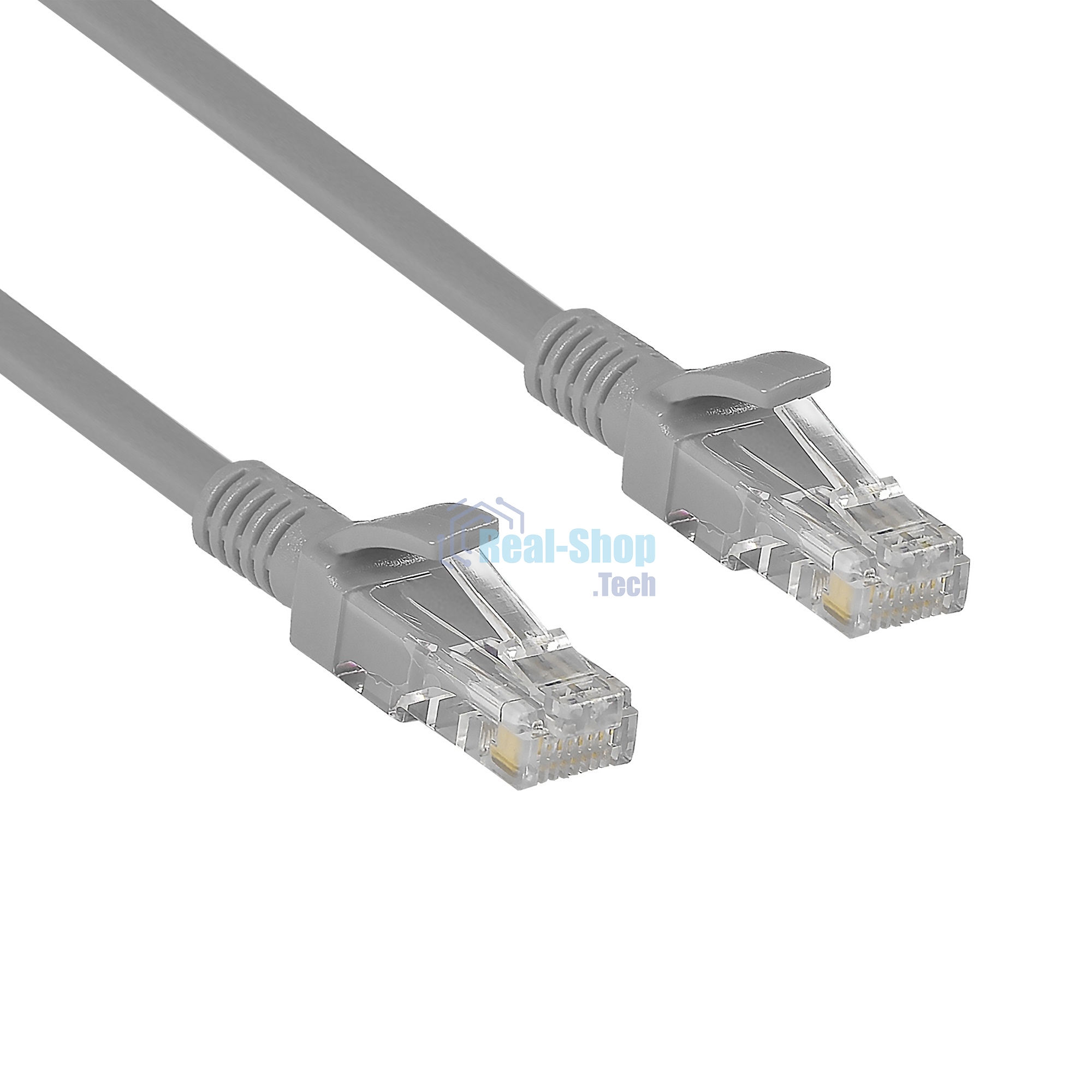 Патч-корд ExeGate UTP-RJ45-RJ45-C6-CU-0,5M-GY, UTP, cat.6, 0.5м, медь, серый