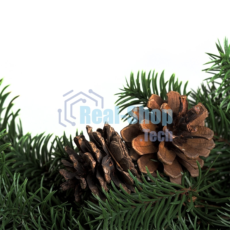 Еловый венок с шишками Neon-night Ø 45 см, Литой