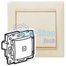 Механизм выключателя 1-кл. СП Valena 10А IP31 с подсветкой сл. кость (DIY-упак.) Legrand 695601