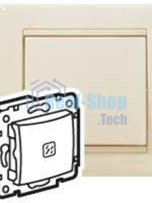 Механизм выключателя 1-кл. СП Valena 10А IP31 с подсветкой сл. кость (DIY-упак.) Legrand 695601