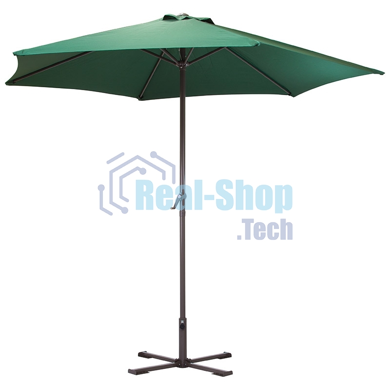 Зонт садовый Ecos GU-03 (зеленый) с крестообразным основанием