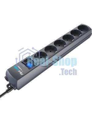 Сетевой фильтр Pilot S Max (5 euros + 1GP), 15A/3.5kVA, automatic, 7 m, graphite