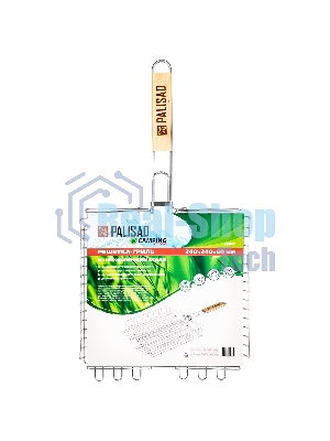 Решетка-гриль 340х340х60 мм, объемная, нержавеющая сталь, Camping Palisad