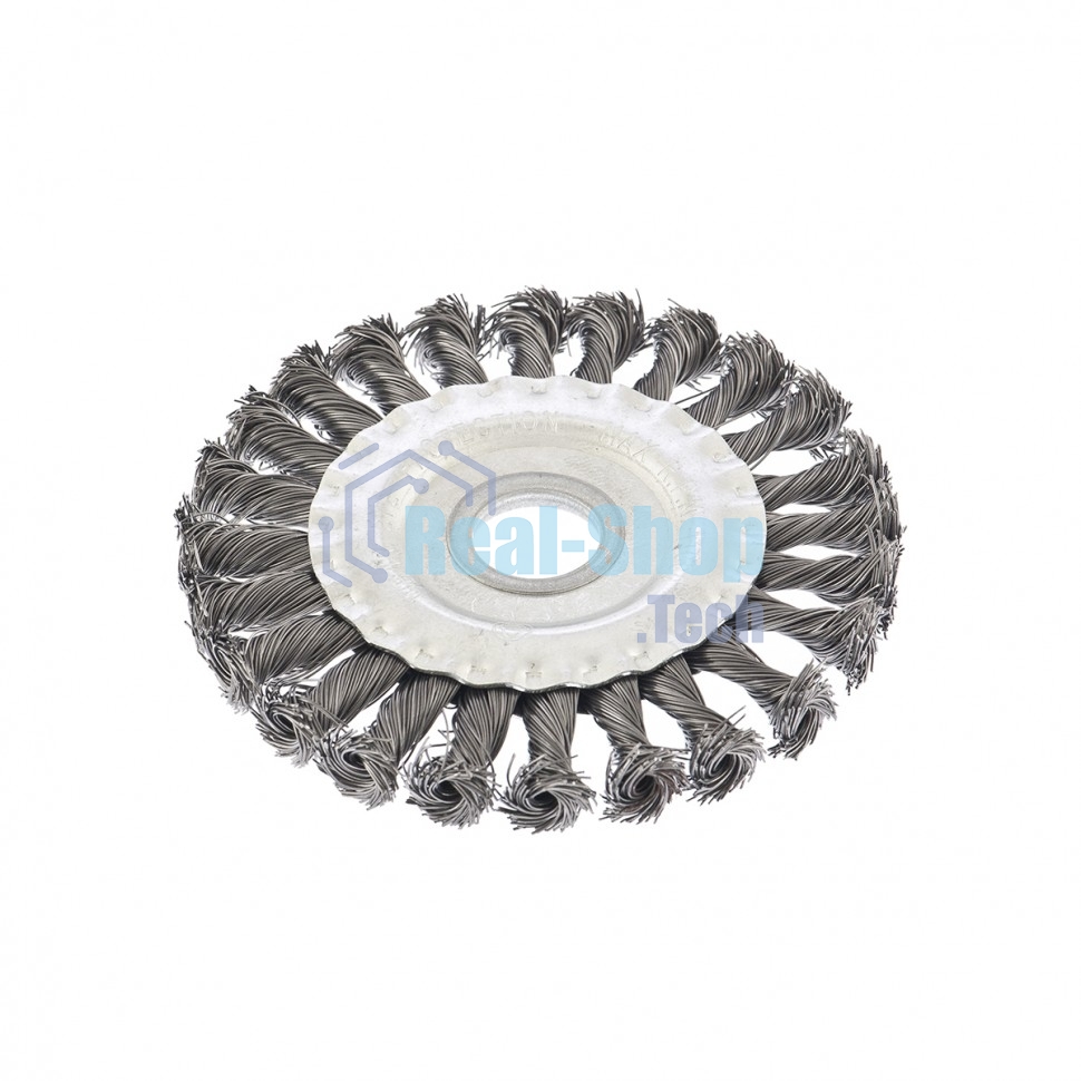 Щетка Сибртех для УШМ 125 мм, посадка 22,2 мм, плоская