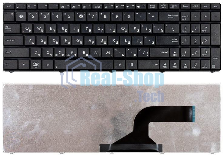 Клавиатура для ноутбука Asus N53 K53 черная