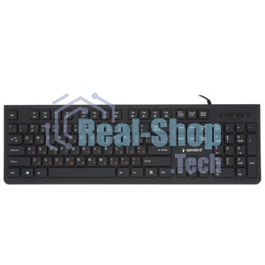 Комплект клавиатура+мышь Gembird KBS-9050L проводной, USB, 1000 DPI, чёрный