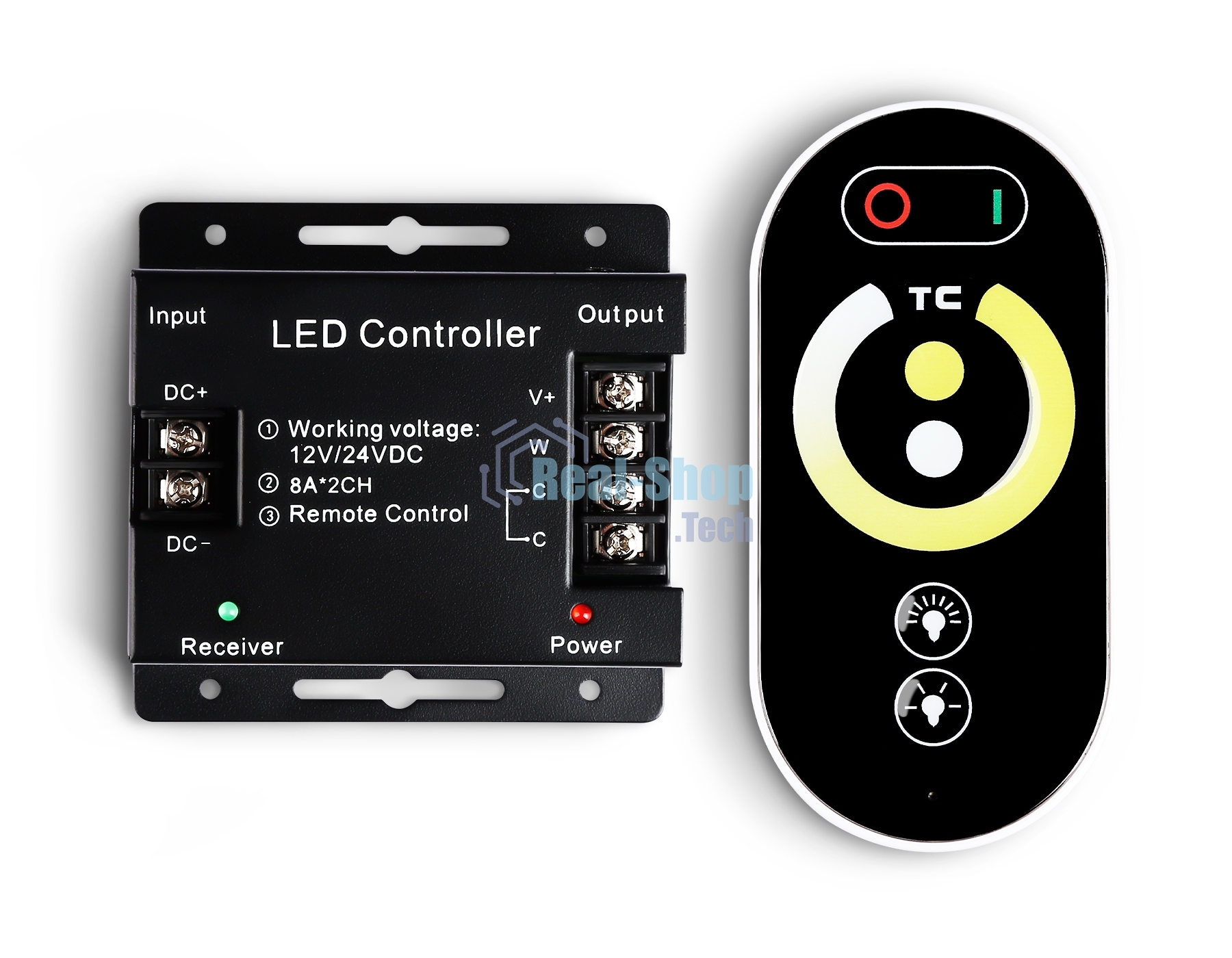 Контроллер GS11151 CCT 16A 12V 192W/ 24V 384W (ПДУ Радио 2.4G AAA)
