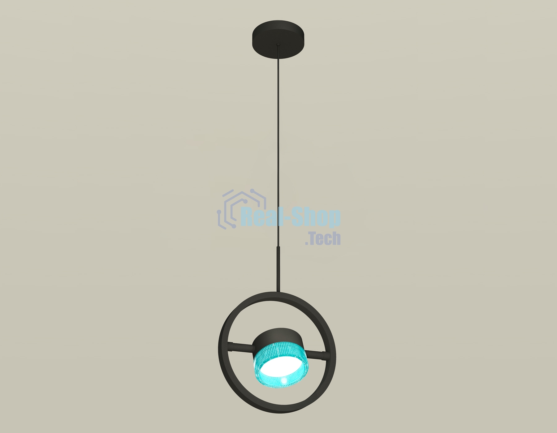Светильник Ambrella light XB9112151 SBK/BL черный песок/голубой GX53 (C9112, N8488)