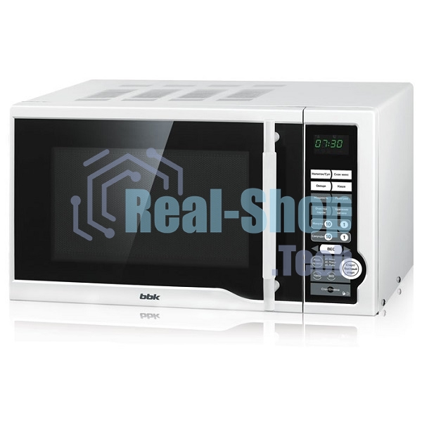 Микроволновая печь BBK 20MWS-770S/W белый, 20 л, 700 Вт, переключатели - кнопки