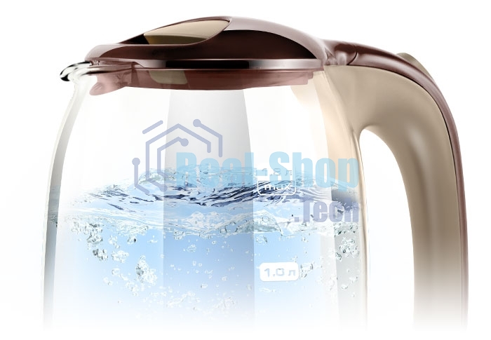 Чайник электрический Centek CT-0034 Coffee Vancouver, стекло, 1.8л,2200 Вт.