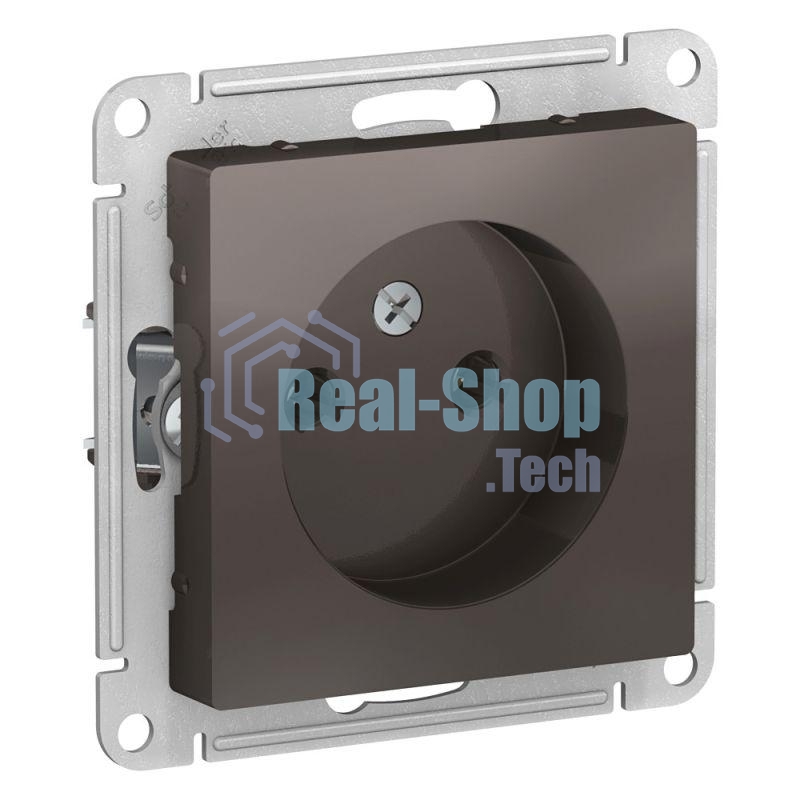 Механизм розетки 1-м СП AtlasDesign без заземл. 16А мокко SchE ATN000641