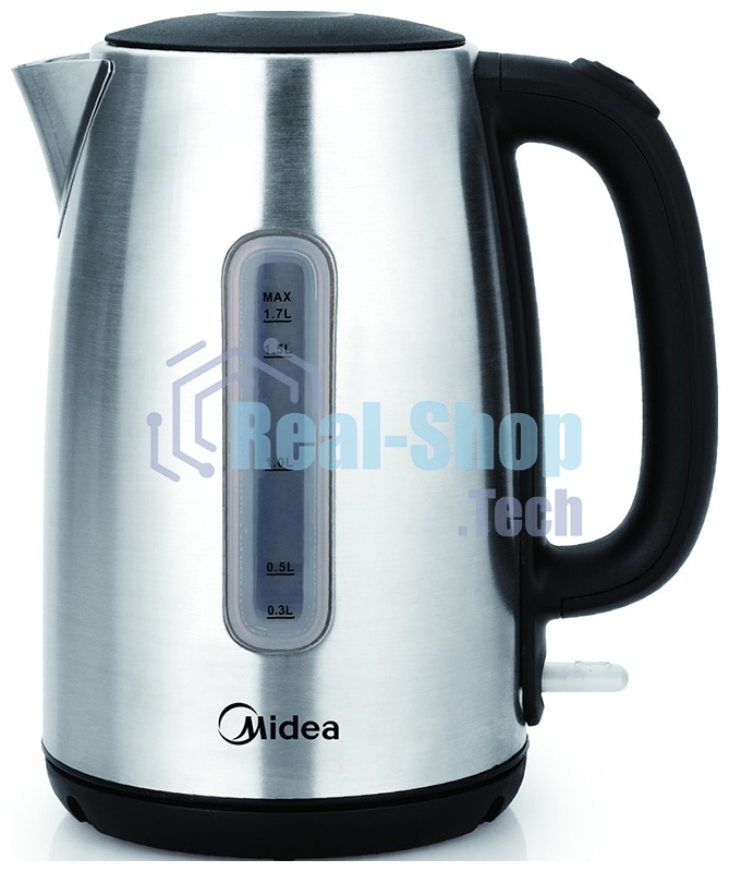 Чайник электрический Midea MK-8028 1.7л. 2200Вт серебристый (корпус: нержавеющая сталь)