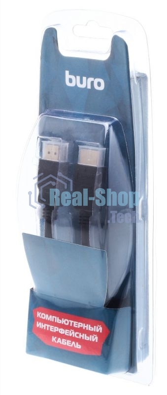 Кабель аудио-видео Buro HDMI (m)/HDMI (m) 1.8м. феррит.кольца позолоченные контакты черный BHP RET HDMI18