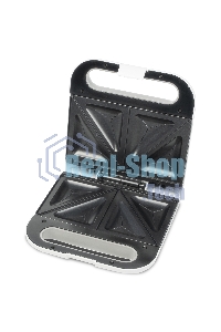 Сэндвич-тостер Galaxy Line GL 2962, белый, с несъемными пластинами, 800 Вт, индикаторы нагрева и сети, антипригарное покрытие рабочей поверхности, теплоизолированный корпус, прорезиненные ножки, препятствующие скольжению