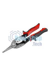 Ножницы Matrix по металлу, 250 мм, прямой рез,сталь CRMO,двухкомпонентные рукоятки, PRO