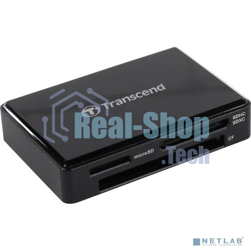 Кард-ридер Transcend черный, All-in-One cardreader, USB 3.1 Gen 1