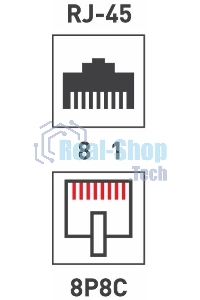 Проходной адаптер Rexant, RJ-45(8P-8C), UTP неэкранированный, категория 5e, (гнездо-гнездо)