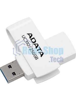 Флешка USB ADATA UC310 (UC310-256G-RWH), 256Gb, USB 3.2 Gen1, R/W 100/30, белый