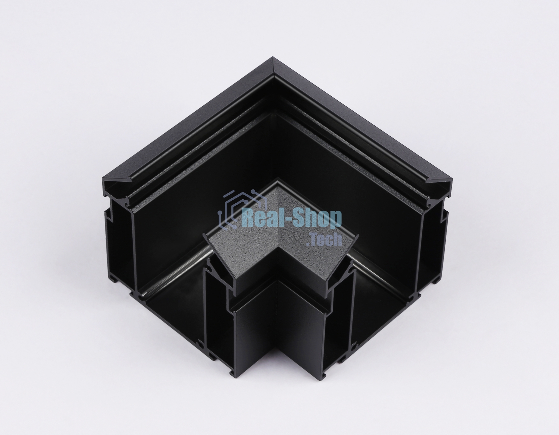 Коннектор угловой для корпуса в натяжной потолок Magnetic 220V 100*100*61 GL1043 BK черный (соединители в комплекте)