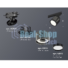 Светильник Ambrella light XT8115001 DCH/SBK/PBK черный хром/черный песок/черный полированный GX53 (A2526, A2106, C8115, N8113)