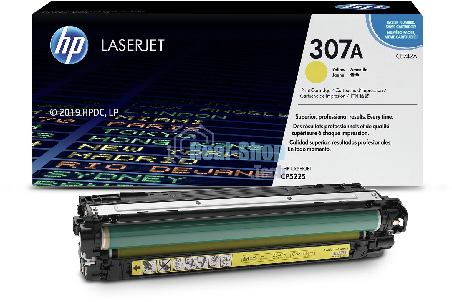 Картридж лазерный HP CE742A желтый Color LJ CP5225 (7300 стр.)