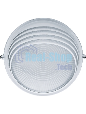 Светильник Navigator ЛОН NBL-R3-60-E27/WH 1х60Вт E27 IP54 (аналог НПБ 1307 бел. круг ресн. 60Вт)