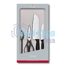 Набор ножей кухонных Victorinox Swiss Classic Kitchen (6.7133.4G) компл.: 4 шт черный, подар. коробка