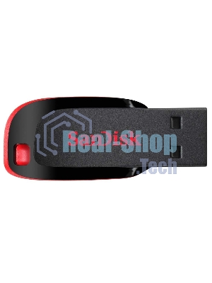 Флешка USB Sandisk CZ50 Cruzer Blade (SDCZ50-032G-B35), 32Gb, USB 2.0, R/W 15/4, черный/красный