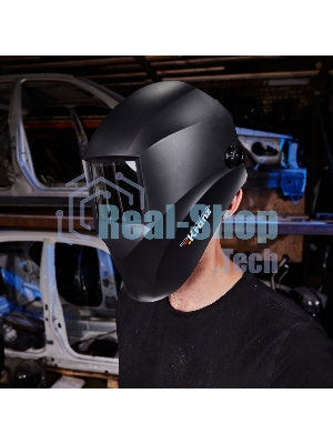 Маска сварщика Kranz с черным минеральным стеклом DIN 9