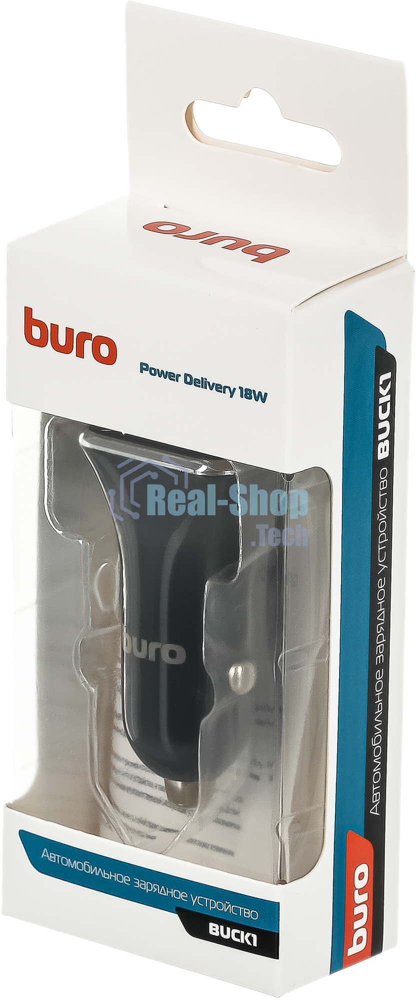 Автомобильное зарядное устройство Buro BUCK1 3A PD черный