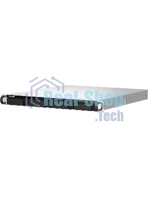 Сетевое хранилище SMB QNAP TS-464U-RP-8G NAS 4 HDD trays, rackmount 1U, 2 PSU. 4-core Intel Celeron N5105/N5095 2.0-2.9 GHz, 8 Gb RAM MAX, 2x2.5 Gigabit Ethernet, 4xUSB, 1xHDMI . PCIe Gen 3 x2, W/o rail kit RAIL-B02