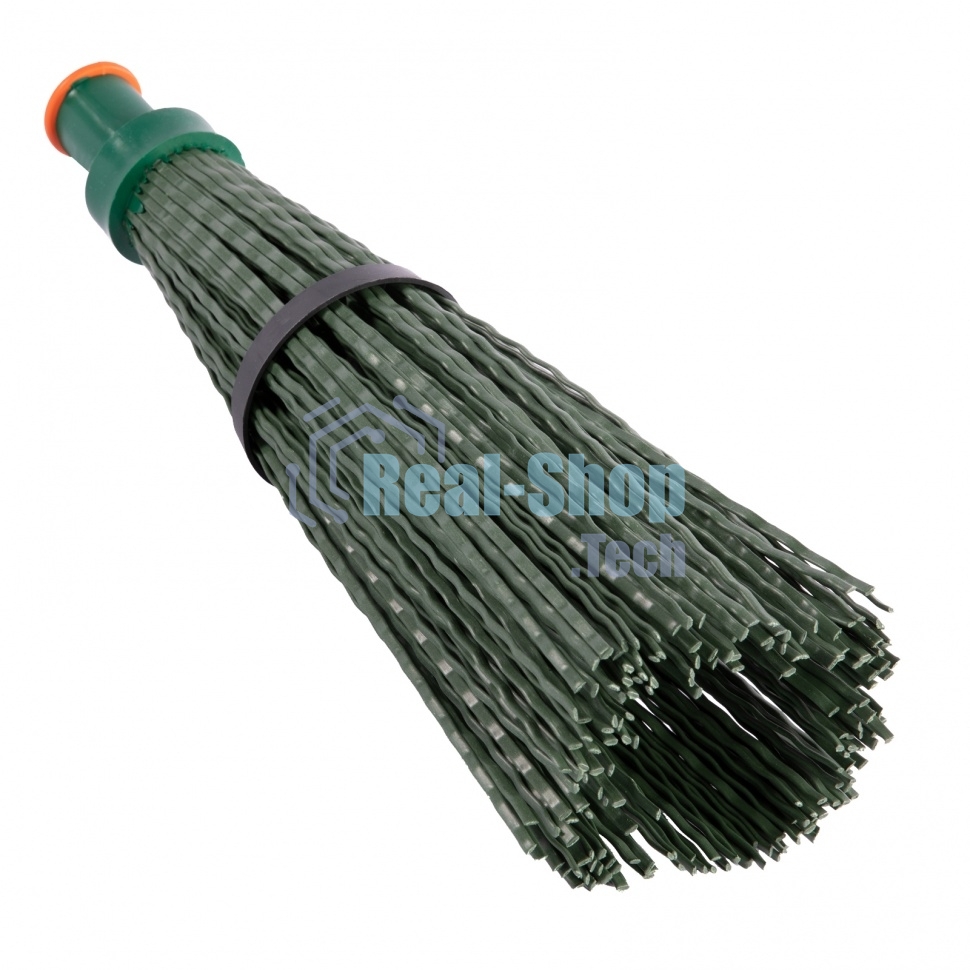 Метла полипропиленовая Сибртех, 140х310 мм, круглая, с фиксирующим ободом, без черенка